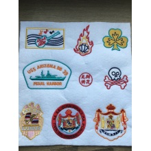 Patch de broderie applique 3D stock personnalisé