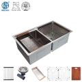 32 Inch Handmade PVD NANO Finish Kitchen Sink