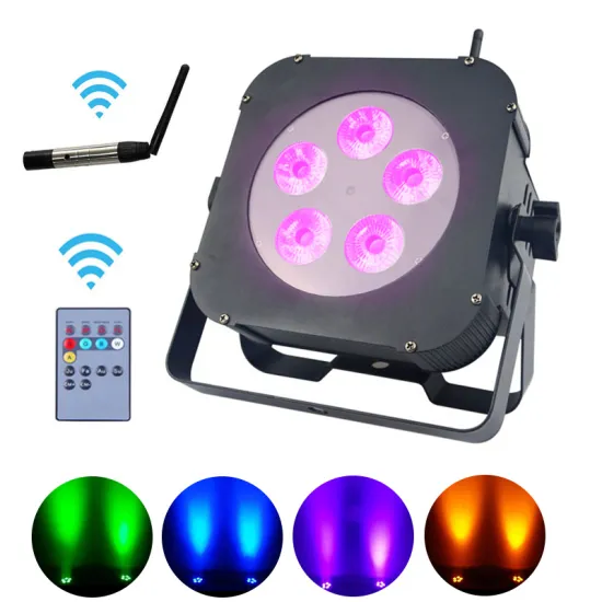 5*18W RGBWA UV Wireless Battery Powered Stage Decoration Uplight
