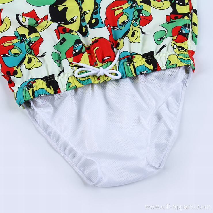 Colorful summer men swimwear swim trunks