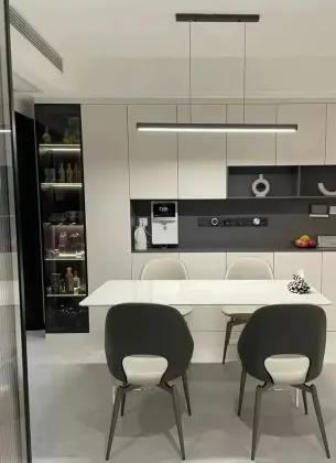 iGERCN 40CM Black LED Recessed & Surface Track Socket with 3 Gang Power Socket