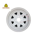 8 Spoke 4x100 13 Inch Trailer Steel Wheel