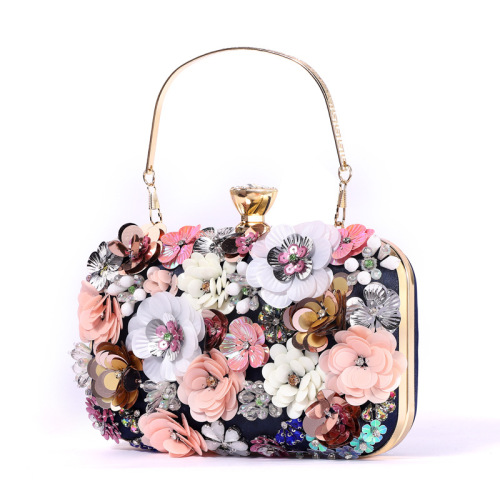 Haute Couture Floral embrague Bolso Bolsa Mujeres