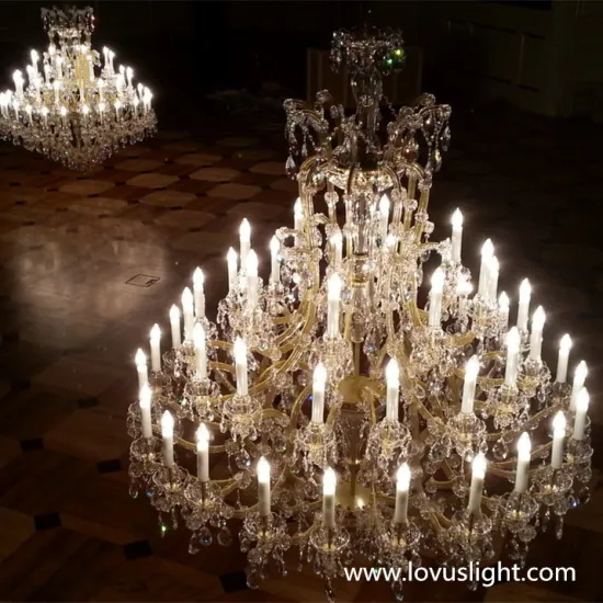 Retro high luxury large banquet hall hotel custom chandelier decorative ceiling chandelier