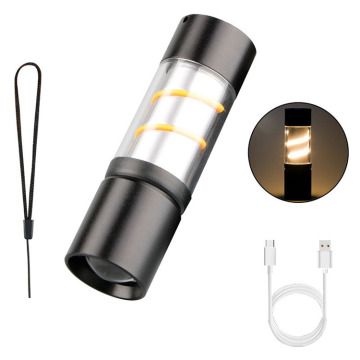 Tragbares weiches Filament USB wiederaufladbare LED -Taschenlampe: Helle und bequeme Beleuchtung unterwegs