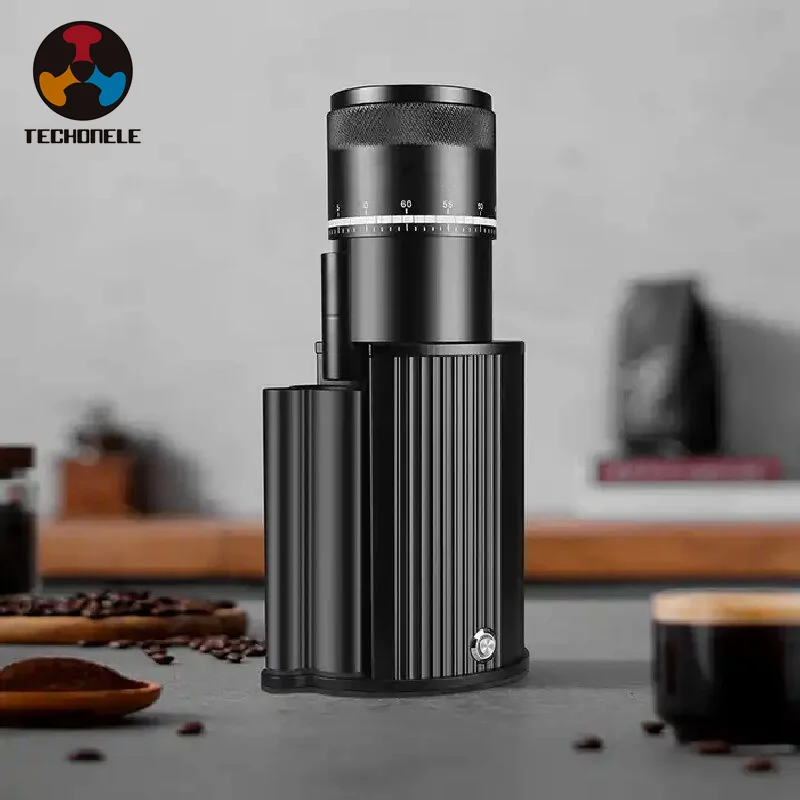 Rechargeable One-click Electric Portable Burr Coffee Grinder