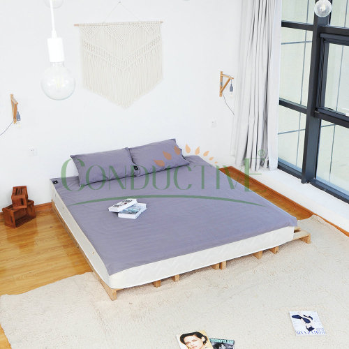 Grounded grounding flat sheet dari bahan Cotton Silver