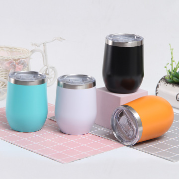 Cangkir telur stainless steel dengan lapisan isolasi termal untuk anak -anak kembali ke sekolah