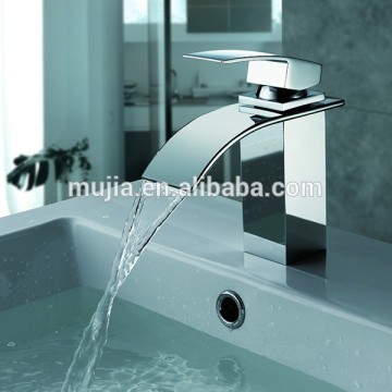 Deck mount Brass Construction Single handle Waterfall basin tap