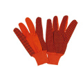 hand protection pvc dotted cotton work gloves