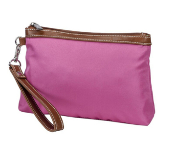 Promotional With Nice Design Leather Cosmetic Bag/makeup bag/Toiletry Bag with handle
