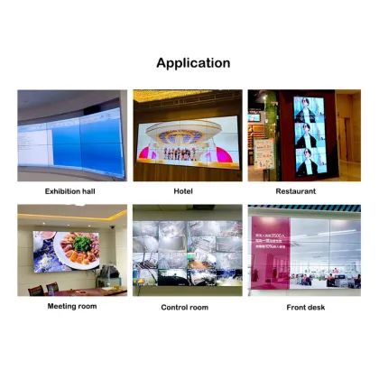 4K LCD Panel Display Splicing Screen for Advertising - 2x2, 2x3, 3x3 Configurations