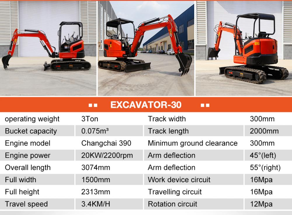 Nuoman Mini Excavator 3ton