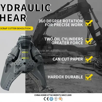Hydraulic Scrap Shears for Excavators