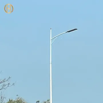 HDG Galvanized octagonal steel street light poles