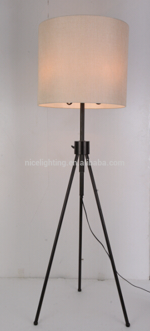 modern high quality hotel metal floor lamp/black floor lamp/hotel floor lamp