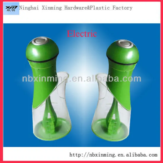 Plastic electric salad blender and hand mixer