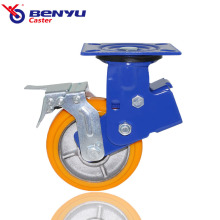 Heavy-Duty Shock Absorber Industrial Rigid Caster Wheel