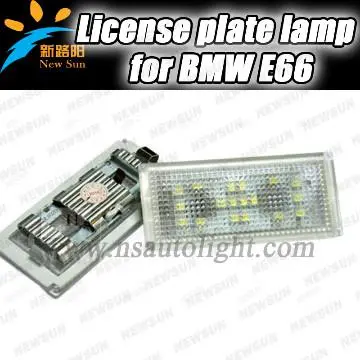 Canbus Free LED License Plate Light for  BMW E66, led tail light