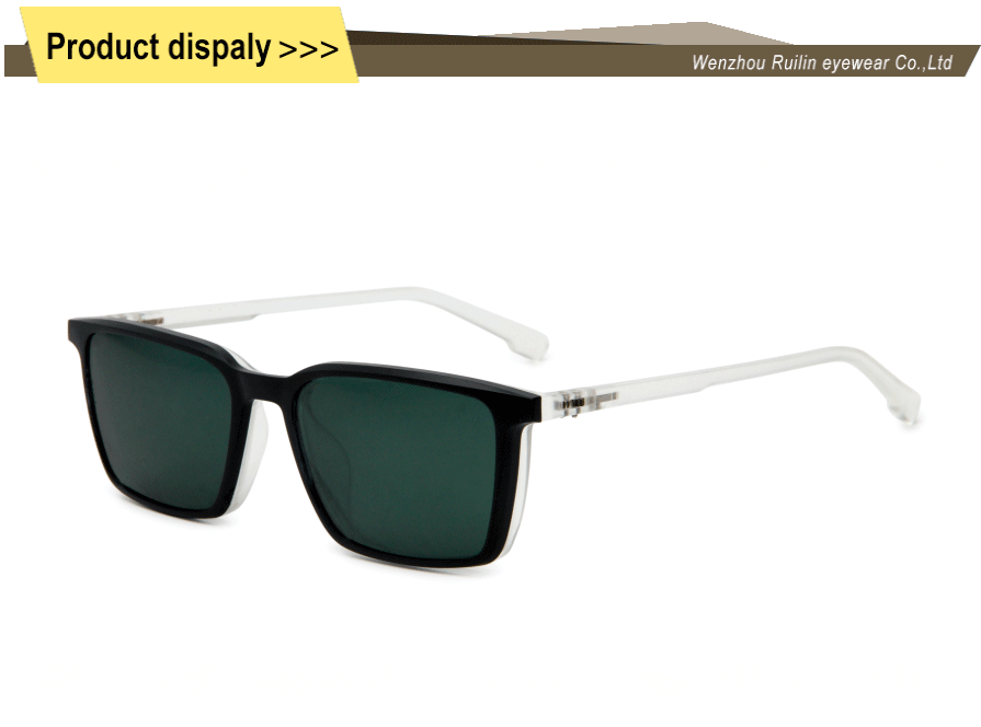 Injection Molded Clip On Sunglasses with Magnet