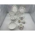 Underglaze colored ceramic tableware