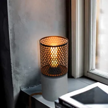 Industrial Loft Design Concrete Table Light for Restaurant Cafe Bar Counter Decor