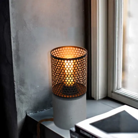Industrial Loft Design Concrete Table Light for Restaurant Cafe Bar Counter Decor