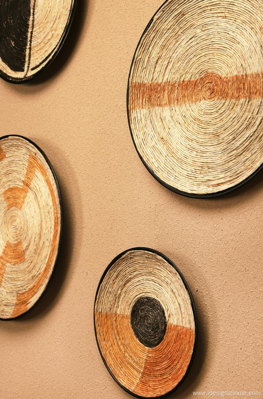 Wooden Tray with Hemp Rope Decorative Tray