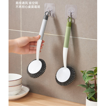 Wire Ball Brush Kitchen Cleaning Brush Pan Scrubber