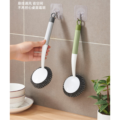 Wire Ball Brush Kitchen Cleaning Brush Pan Scrubber