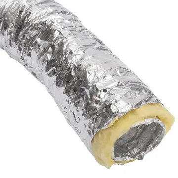 Glosok Fiberglass Insulated Aluminum Foil Duct with Steel Wire for Air Condition Applications