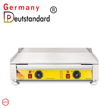 Flat electric griddle stainless steel machine