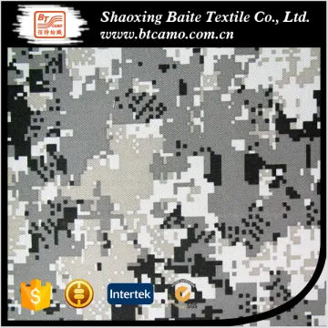 snow camouflage white hunting dress twill army military winter uniform fabric