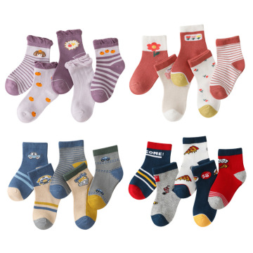 Youki en gros de l'automne hiver enfants coton chaud coton chaussettes pour garçons et filles