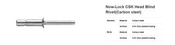 Now-Lock CSK Head Blind Rivet(Carbon steel)
