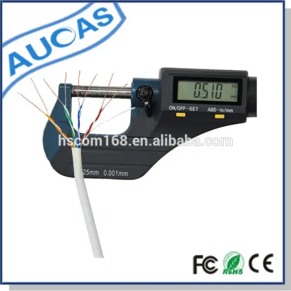 Hot sales 305m/box CE/Fluke passed utp cat6 passing fluke testing network cable cat5e lan cable for network system