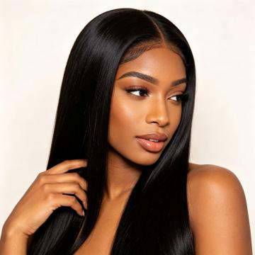 Brazilian Human Hair Lace Front Wig Straight Hair For Black Women