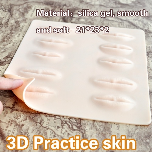 Peau de pratique de maquillage permanent 3D