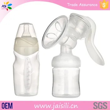 BPA free silicone manual breast milk pump