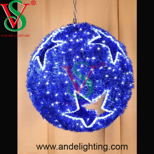 Christmas decoration holiday garland ball light LED 3D motif light