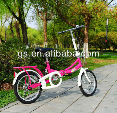 20" Steel full suspension bicycle and ladies folding bicycle