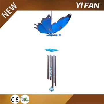 Blue Butterfly Metal Decorative Wind Chime