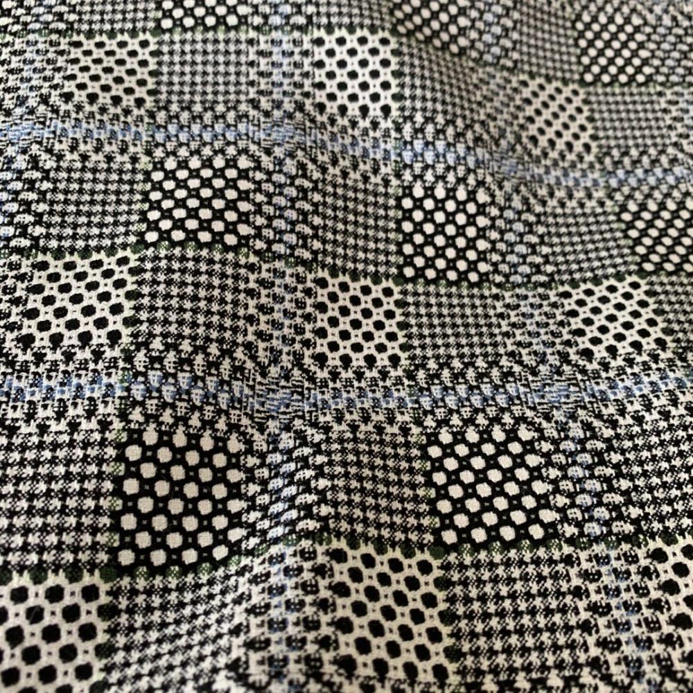 Polyester Viscose Nice New Check Fabric