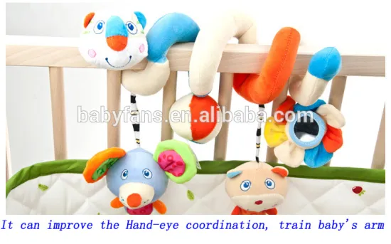 Baby Rattle Stuffed Crib Hanging Plush Tiger Baby Toys Wholesale Toy From China