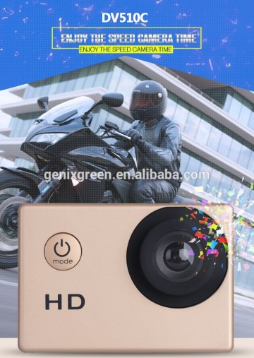 hd cheap promotion 2inch LCD 120 degrees waterproof action video camera 720 extreme sports action video camera