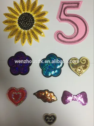 OEM custom embroidered eye smile leather patch