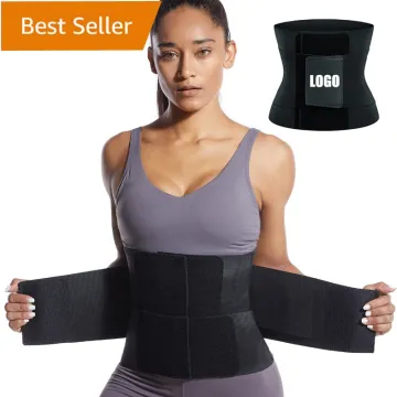 Black Underbust Waist Trainer Corset for Women - Sport Girdle & Body Shaper