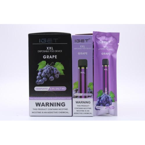 Оптовые 1800Puffs iget XXL Vape