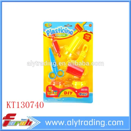 Color dough kids craft DIY colorful clay