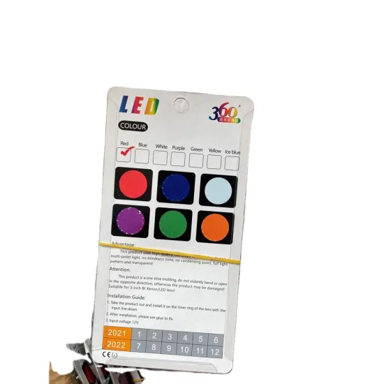 TAOCHIS Auto LED Ring Optical Guide Headlights - White Demon Eyes Retrofit Headlamps